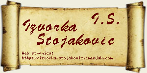 Izvorka Stojaković vizit kartica